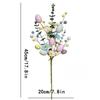 Plastic Easter Egg Floral Stems Colorful Foam Floral Arrangement Artificial Flower Bouquet DIY Easter Egg Branches Home Decor