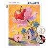 DIY Pearl Painting Canvas Whimsical Apple Design Shiny 3D Bead Art Kit Creative Leisure Craft for Living Room Wall Decor