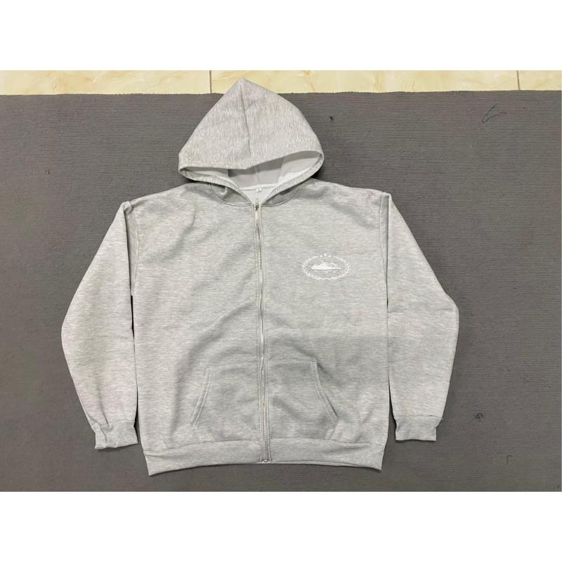 Corteiz Bluza z kapturem i spodnie dresowe Streetwear Zestaw Luźny krój Codzienny dres Damski