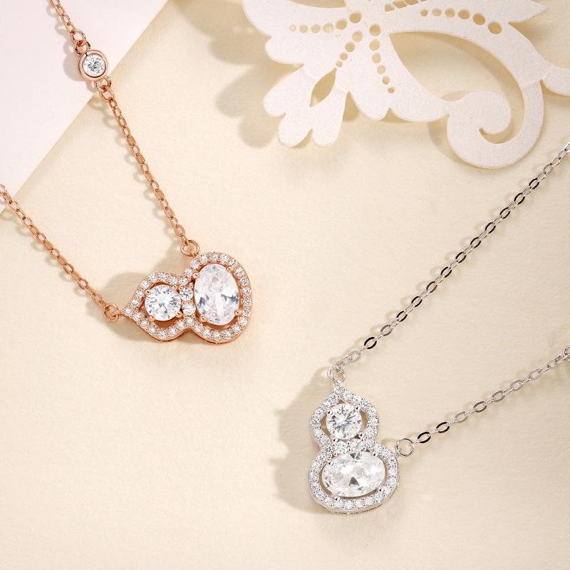 Collana Zucca Full Diamond da Donna Nicchia Squisita Moda Lusso Leggero ins Design Premium Senso Collana