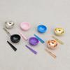 Simulation Miniature Tableware Set 1/12 Alloy Bowl Chopsticks Model Figurine For Doll House Dining Scene Enhancement