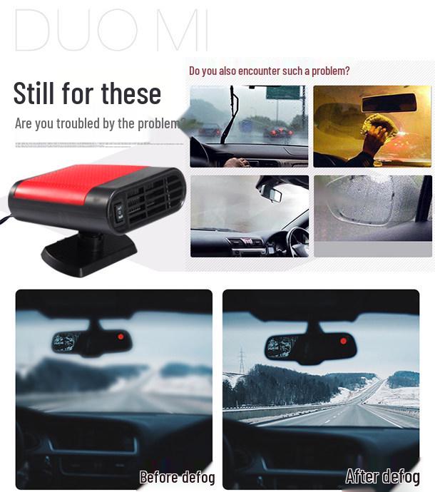 12V Car Heater & Defogger with Air Purifier
