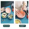 5Pcs/Set Nordic Wheat Straw Plate Fruit Plate Vegetable Plate Tableware Plate