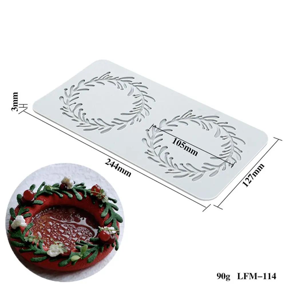 Flower Leaf Patterns Cake Lace Mat Fondant Silicone Mold DIY Craft Baking DecorationCooking Printing Mold Bakeware Cake Tools