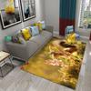 3D Wald Wildtier Teppich Niedliche Wildtier Teppiche für Zuhause Wohnzimmer Schlafzimmer Boden Dekoration Bereichsmatte Teppich Kinder Spiel Krabbelteppich