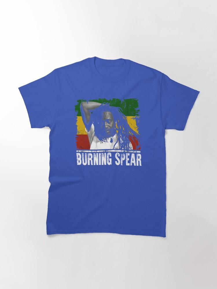Burning Spear Grafica Amore Arti Brucianti Lancia Cantante Giamaicano T-Shirt Classica