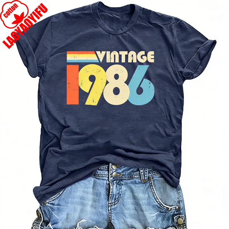 Geschenke Für Wounisex Fünfzigster Geburtstag T-Shirts Vintage 1976 50 Jahre Alt Geburtstagsparty Lustiges Grafik Print Shirt Sommer Baumwolle T-Shirts