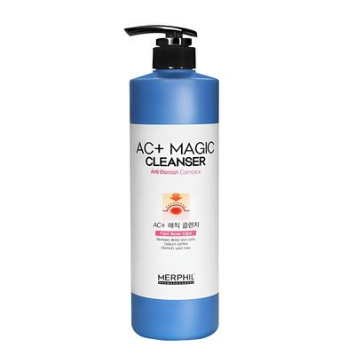 Merpil, detergente corpo per acne/miglioramento acne schiena/certificato AC+magic, profumo di cotone per bambini, 500 g, 1 unità