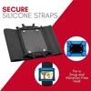 Silicone Holding Net Backseat Seat Universal Stand Black Car Backseat Rear Pad Mount Holder  Travel