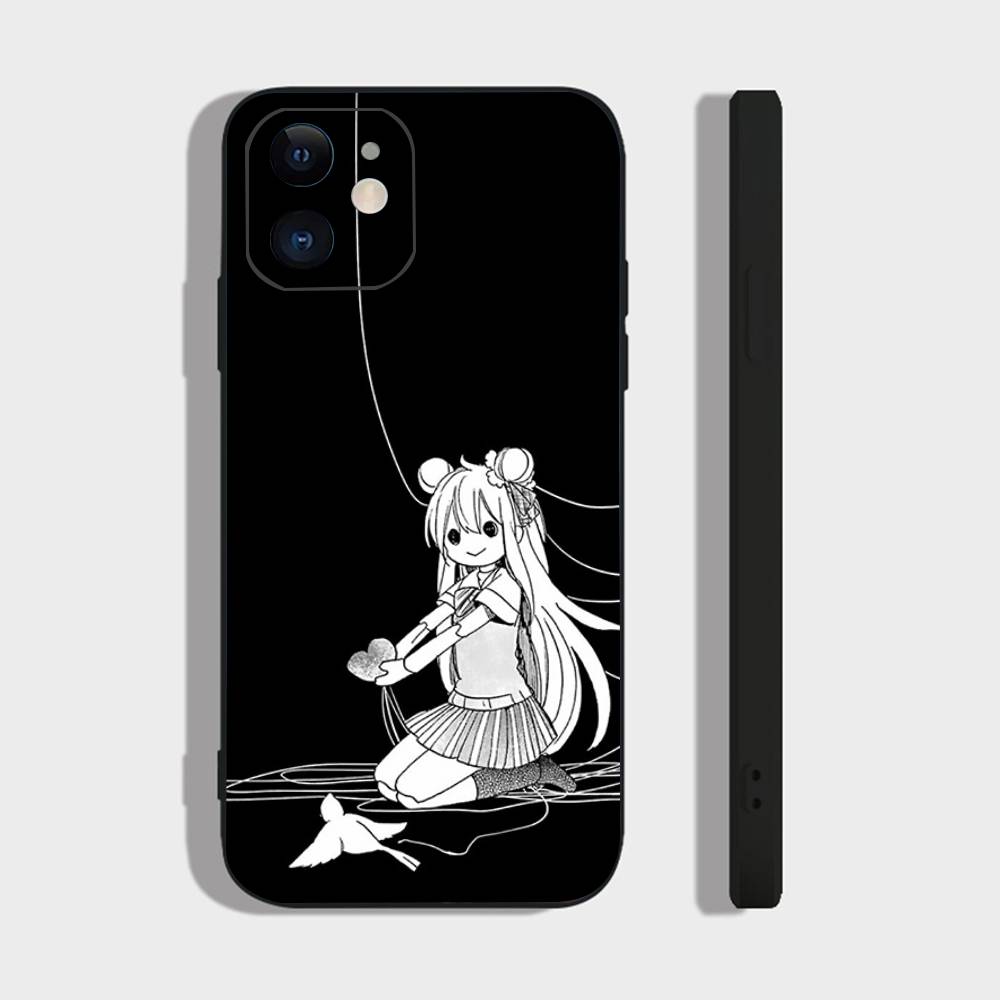 Anime Happy Sugar Life Phone Case For IPhone 17 Air 16 15 14 13 Pro Max 11 12 Black Silicone Cover