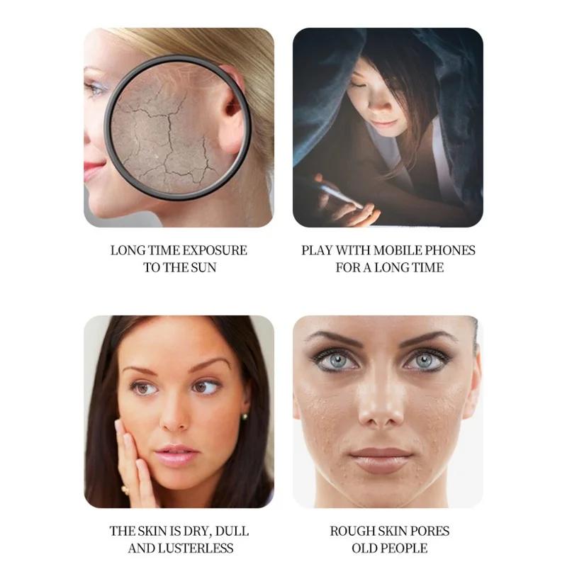 20 pezzi/scatola BIOAOUA Maschera Viso Notturna Polpa Cruda di Riso Idrata Schiarisce Sbiancante