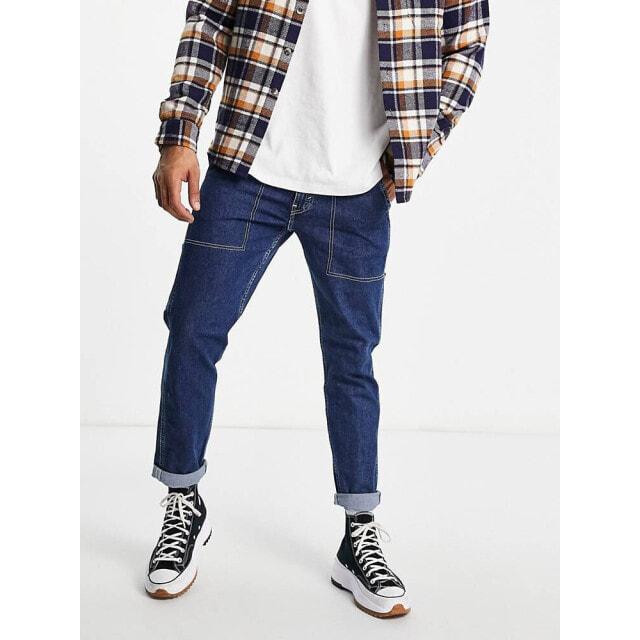 

Синие выбеленные зауженные Hi Ball джинсы Levi’s 502