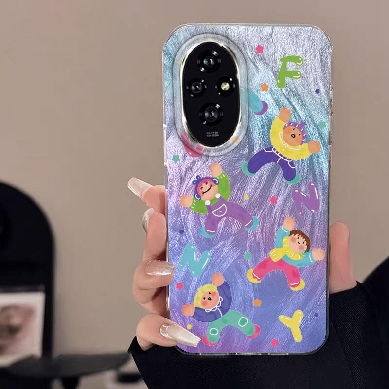 Case For Honor 400 Lite X9c X9a X8a 200 Pro 200 Lite 5G  Phone Cover Advanced Gradient Green Yellow Luxury Protective TPU Bumper