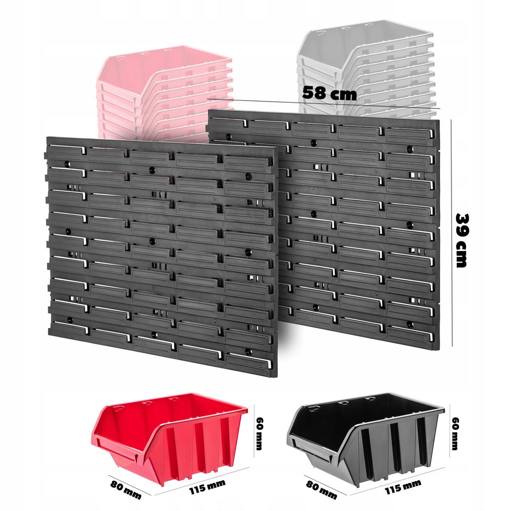 KADAX Workshop Board Wall 116x39cm 39 Pcs