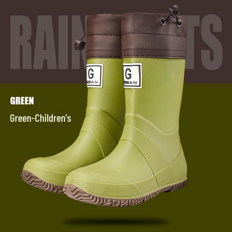

Детские водонепроницаемые резиновые сапоги 2025: Нескользящий, Легкий, Складной для Мальчиков и Девочек 190mm [Fits Size 28-29]