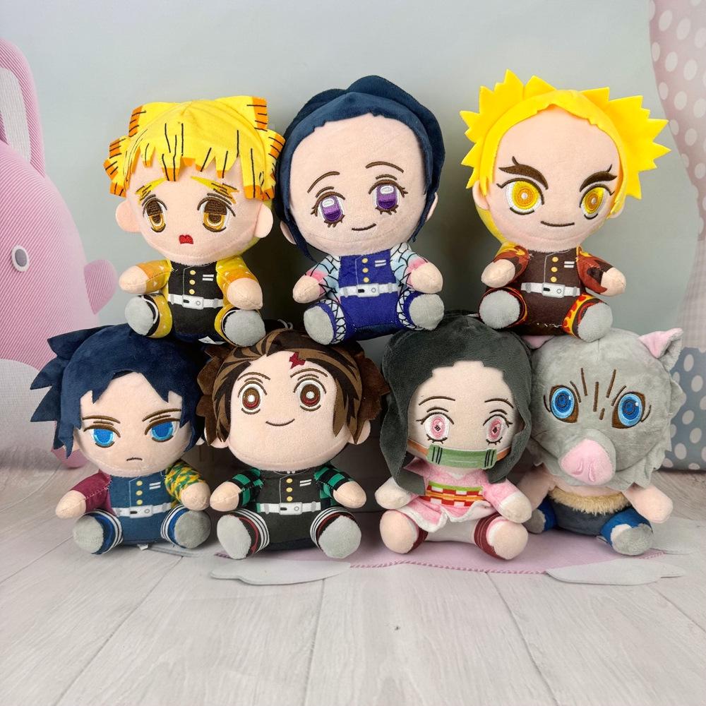 Demon Slayer Plush Toys: Nezuko, Tanjiro, Giyu, Shinobu, Inosuke - 7 Styles Available