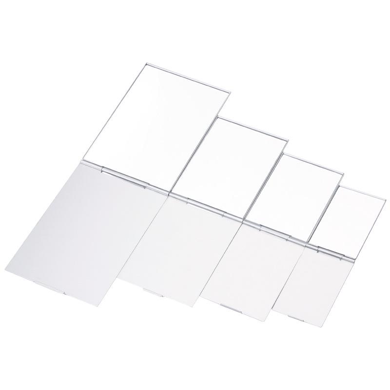 Ultra-Thin Aluminum Desktop Makeup Mirror - Compact Folding Design