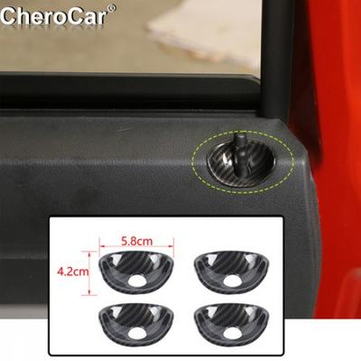Carbon Fiber Inner Door Lock Bin Trim Cover For Dodge Nitro 2007-12 Accessories