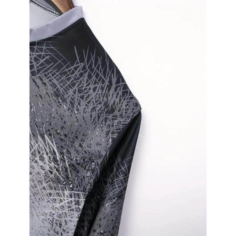 Letní pánská denní ležérní pruhovaná gradientní barva Henry límeček krátký rukáv Henry košile