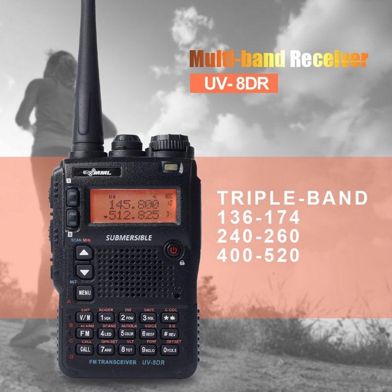 Buy Walki Talki Mml Uv8Dr Long Distance Walkie Talkie TriBand 8W Two