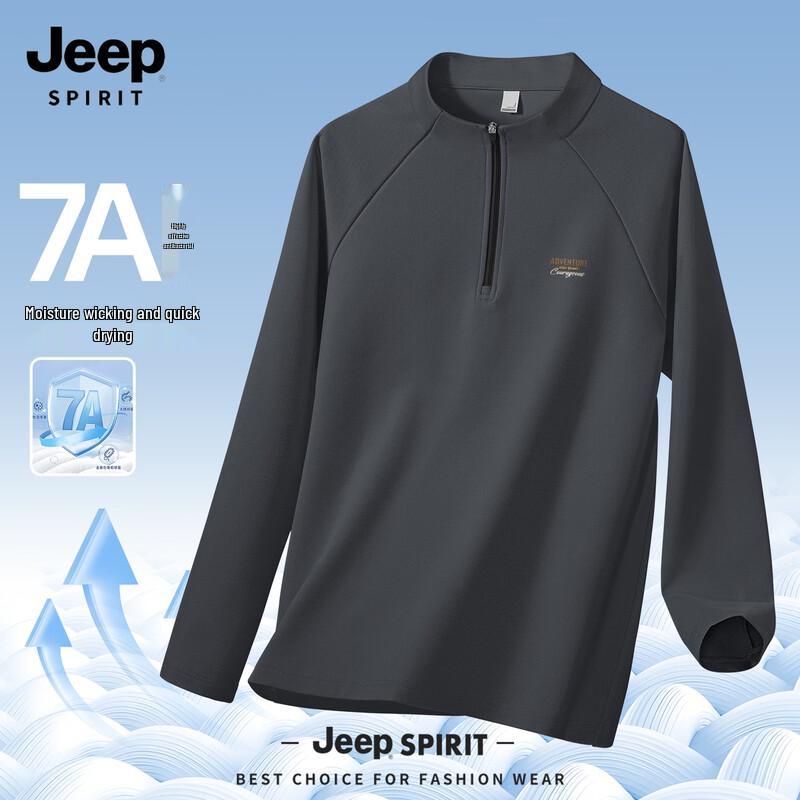 JEEP SPIRIT Men s Quick-Dry Long Sleeve T-Shirt L