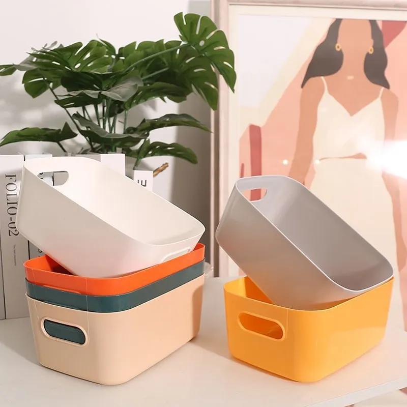 Miscellaneous Storage Box Desktop Plastic Box Bathroom Cosmetics Sorting Box Kitchen Storage Box Snack Storage Basket YLE540