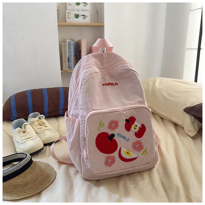 The New Schoolbag Is High-value, Fresh, Sweet and Cute. Apple Backpack Is Lightweight for Junior and High School Students. Spring Outing Backpack.