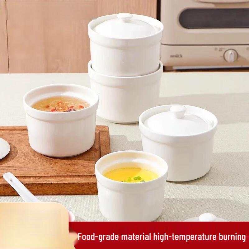 Jitian Jiang Embossed Ceramic Double Boiler Pot Set