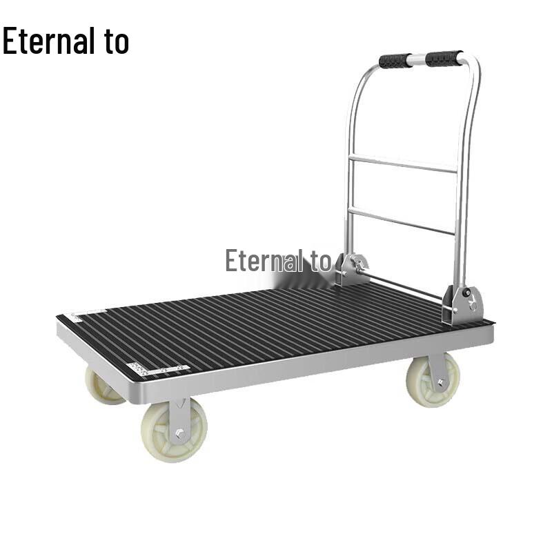 Heavy-Duty Anti-Slip Steel Flatbed Cart