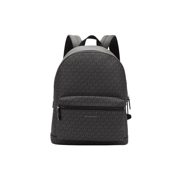 Michael Kors MK Cooper Monogram Vintage PVC Backpack Large Men Backpacks Black 37U9LCRB3B-BLACK