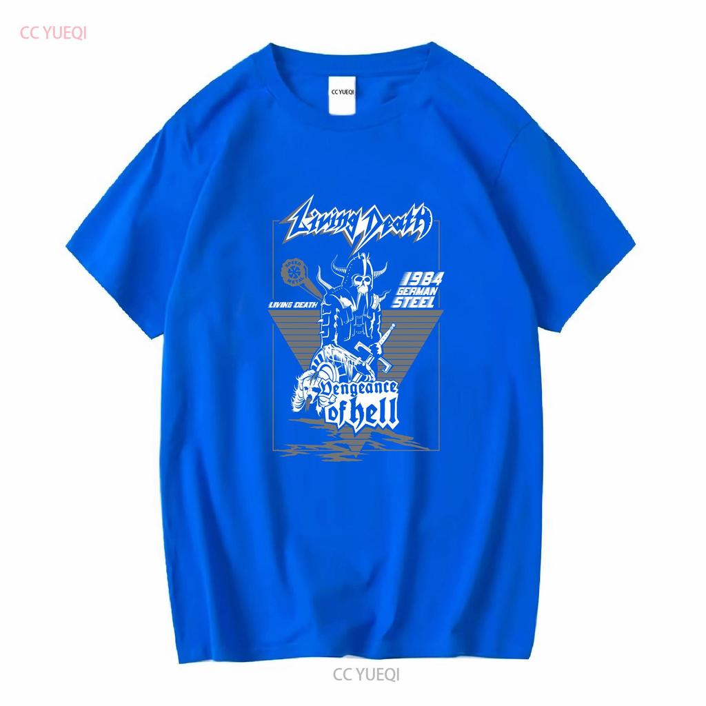 NWT Living Death S/W Underground Musik T-Shirt Lang- oder Kurzarm Vintage Gewaschenes Oberteil Für Den Alltag Designer Kleidung