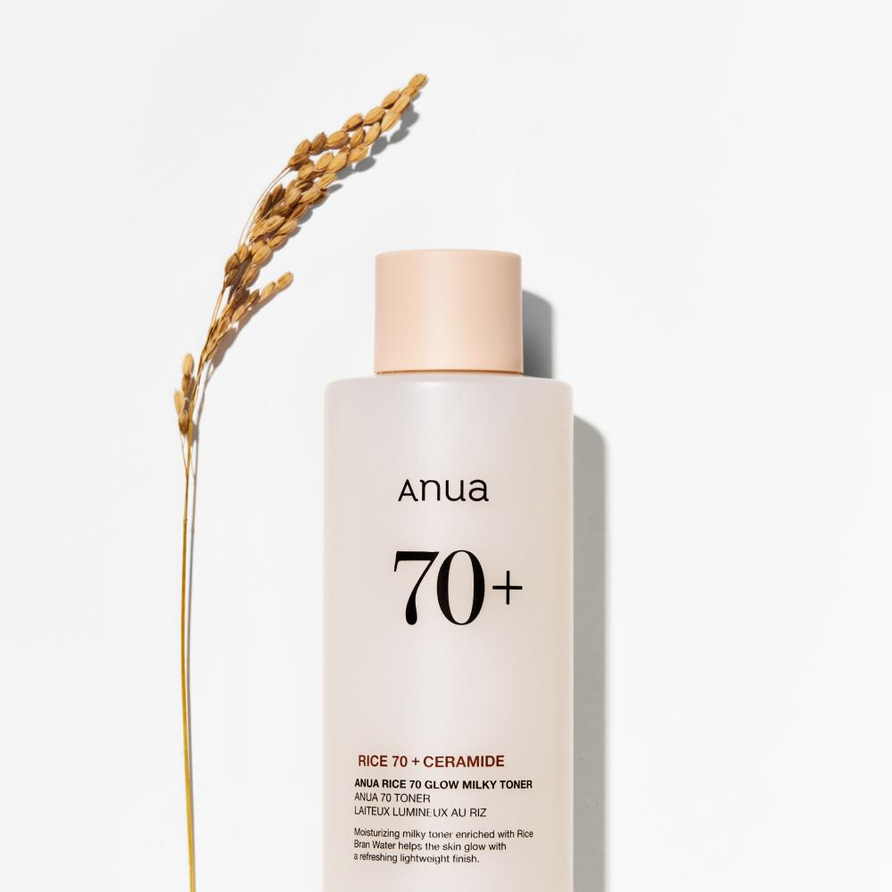 Anua Rice 70 Glow Milky Toner 250ml – Glow Boost, Moisture Care, Korean
