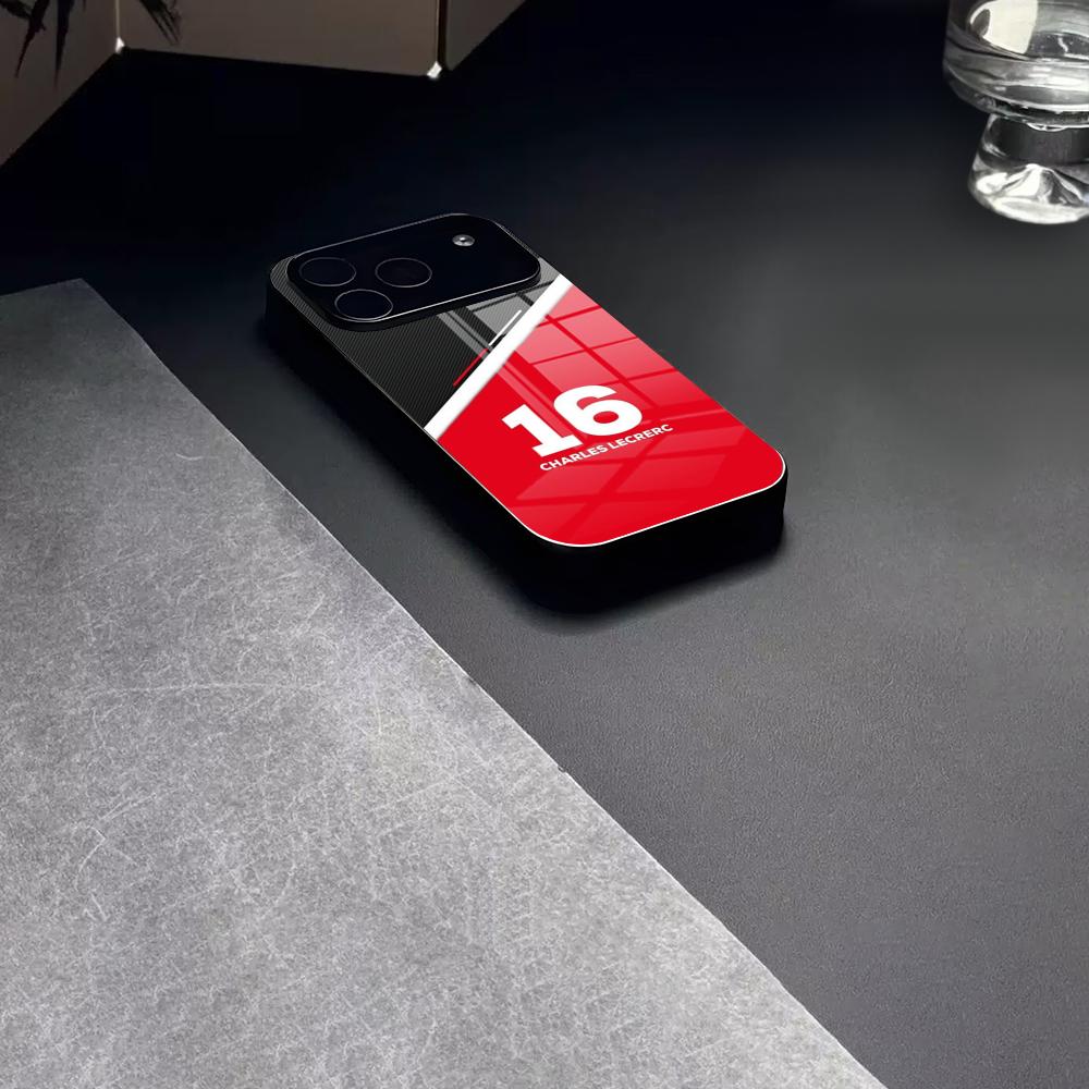 C-Charles L-LeclercS 16 Phone Case Tempered Glass For IPhone 17 15 16 14 12 13 11 Pro XS Max Plus Mini Cover