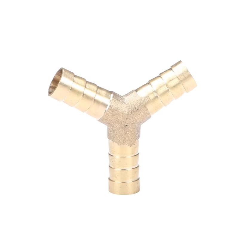 

Brass Barb Pipe Fitting 3 4 Way T Y Straight Elbow Hose Barb 6 8 10 12 14 16 19mm Copper Barbed Connector Joint Coupler Adapter 19mm