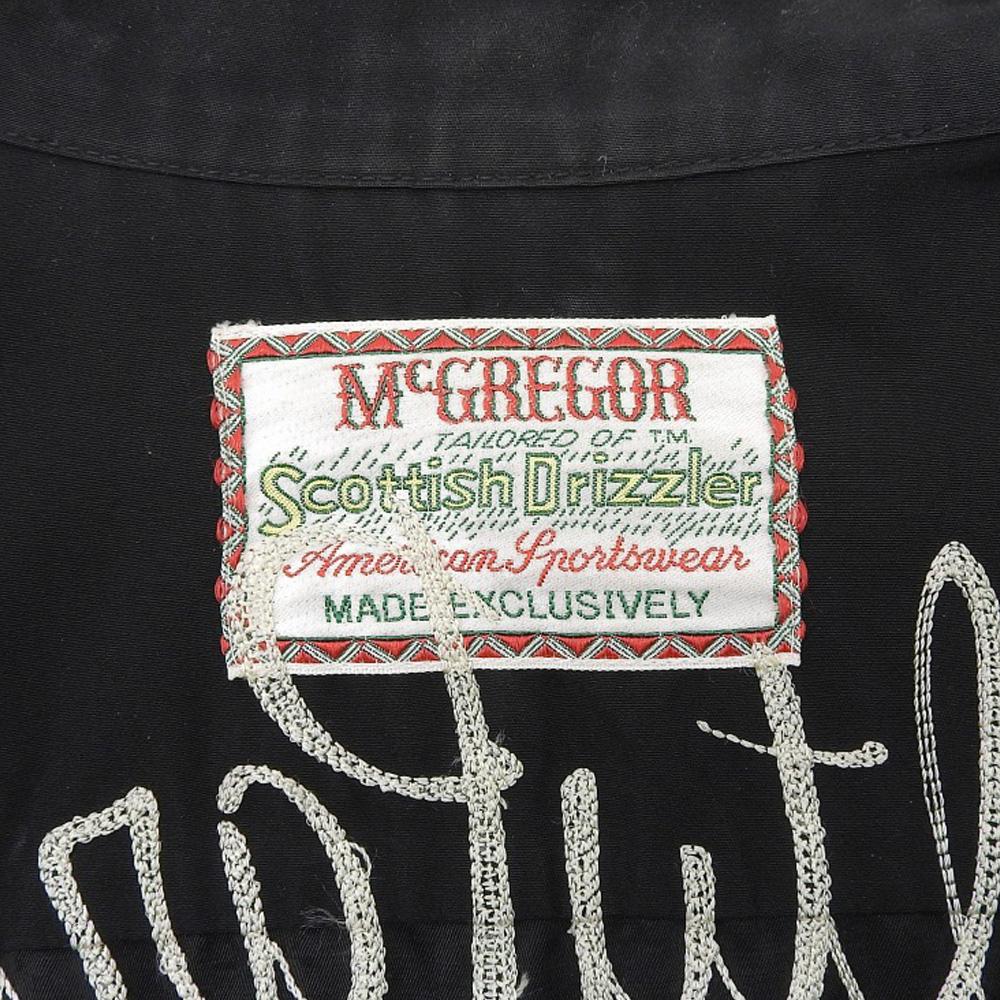 McGREGOR Men's Rayon Blouson with Embroidered Logo, Black, Size L, BB11-0803 Jacket L blackUsed