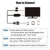 Adapter Cable 3-in-1 Type-C 2m TV Micro USB AV Adapter 1080P Cable