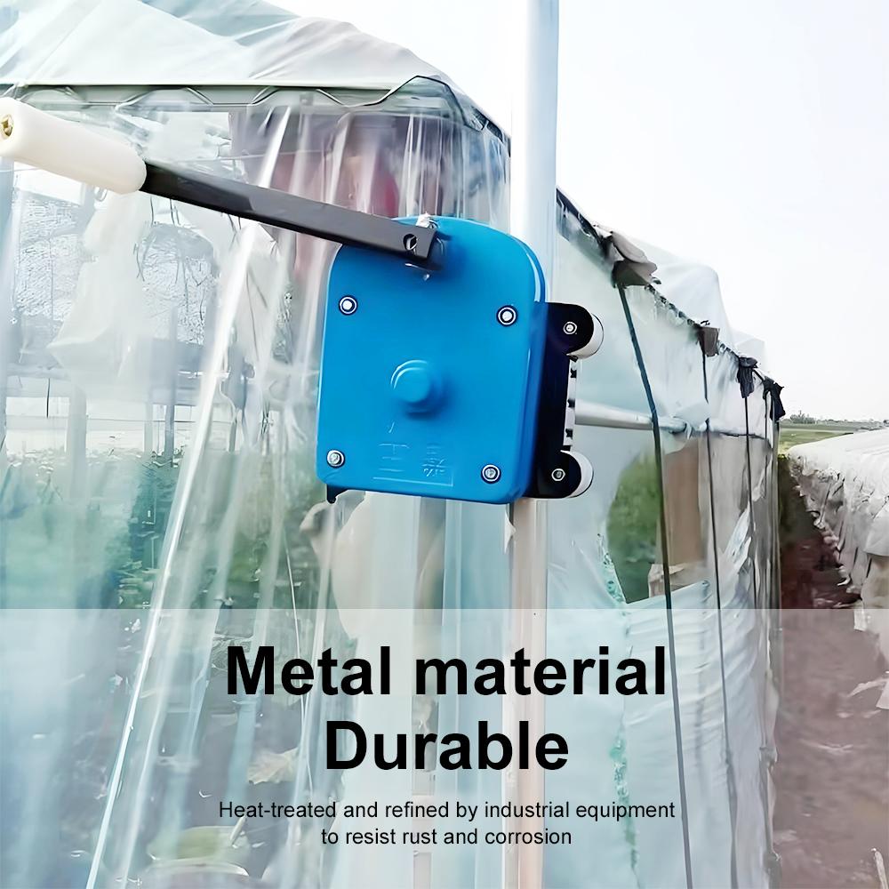 Manual Roll Tool Hand-Cranked Film Winder Film Roller Shutter Side Roll Zipper Top Greenhouse Film Collection Equipment