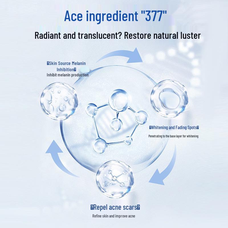 377 Brightening Skincare Set: Face Cream & Toner for Whitening Treatment and Spot Removal