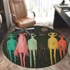 Colorful Alien Round Chair Mat - Home Decor, Office Carpet, Gift for Any Room0253b
