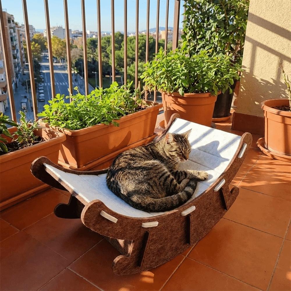 Felt Pet Rocking Chair Wear-Resistant Cat Scratch Board Pet Furniture Pet Rocker Bed  Indoor