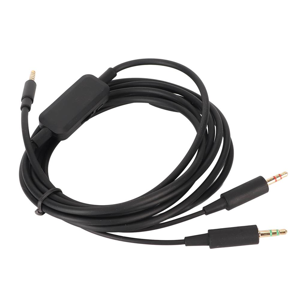 Replacement Headphone Cable 3.5mm Volume Control Sound Cable Compatible for MMX300 MMX300 2nd Gen Headset