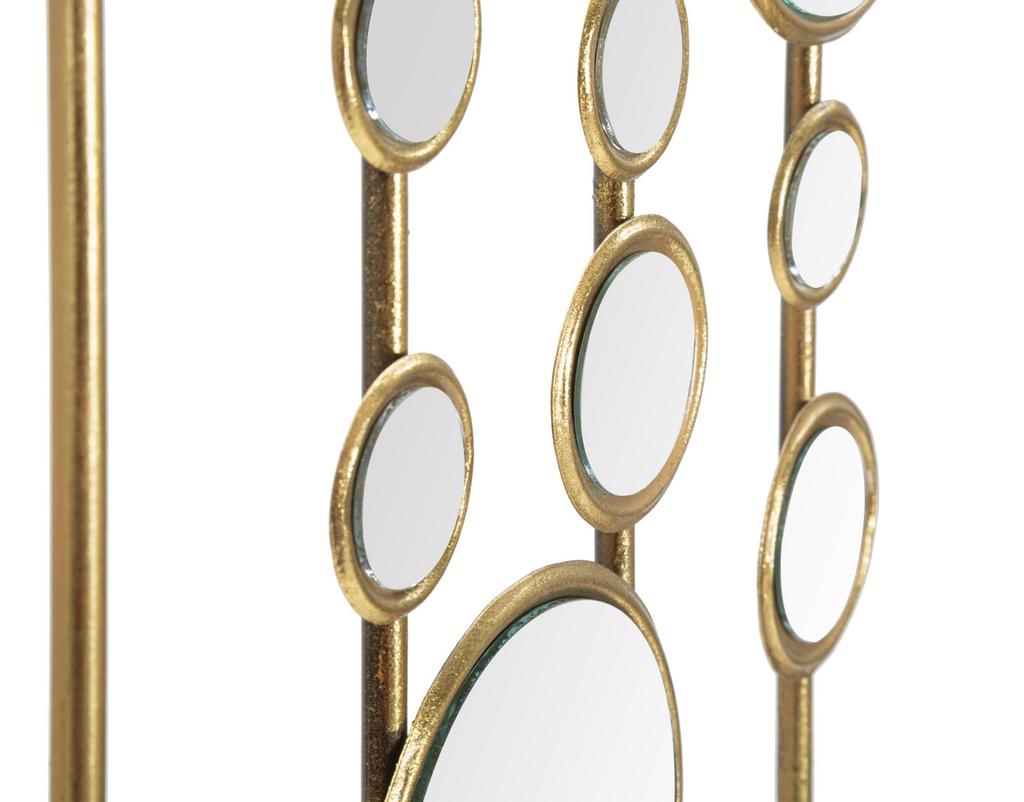Wall Panel Small Mirrors 35.5X1.5X90 Cm