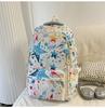 Schoolbag Female New Cartoon Graffiti Middle and High School Students Backpack Large Capacity Backpack Small Fresh Cute Students
