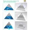 New 6pcs Cake Scraper 430 stainless Decorating Comb and Icing Smoother