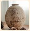 Wabi-Sabi Style Jingdezhen Ceramic Vase - Retro Coarse Pottery Centerpiece Jar