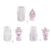 Plaster Aromatherapy Candle Molds 3D Candle Making Mold 3D Angel Silicone Mold for Home Decoration,Art Crafts Ornaments