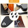 Guitar strap lock metal drop easy to for musical set of 4 pins, buckle, prevention, one-touch detachable, install, instruments, electric, acoustic,