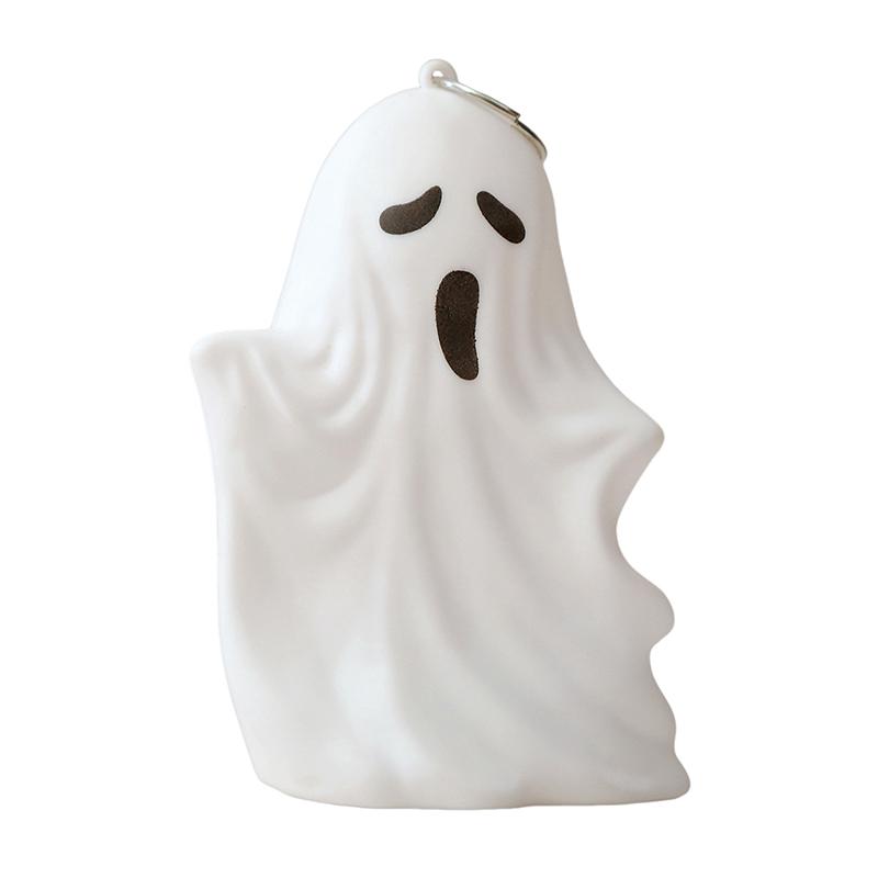 Ghost Halloween Decor - White Ghost Led Night Light Spooky Figurine Statue Festival Lamp Table Topper Hanging Decorations