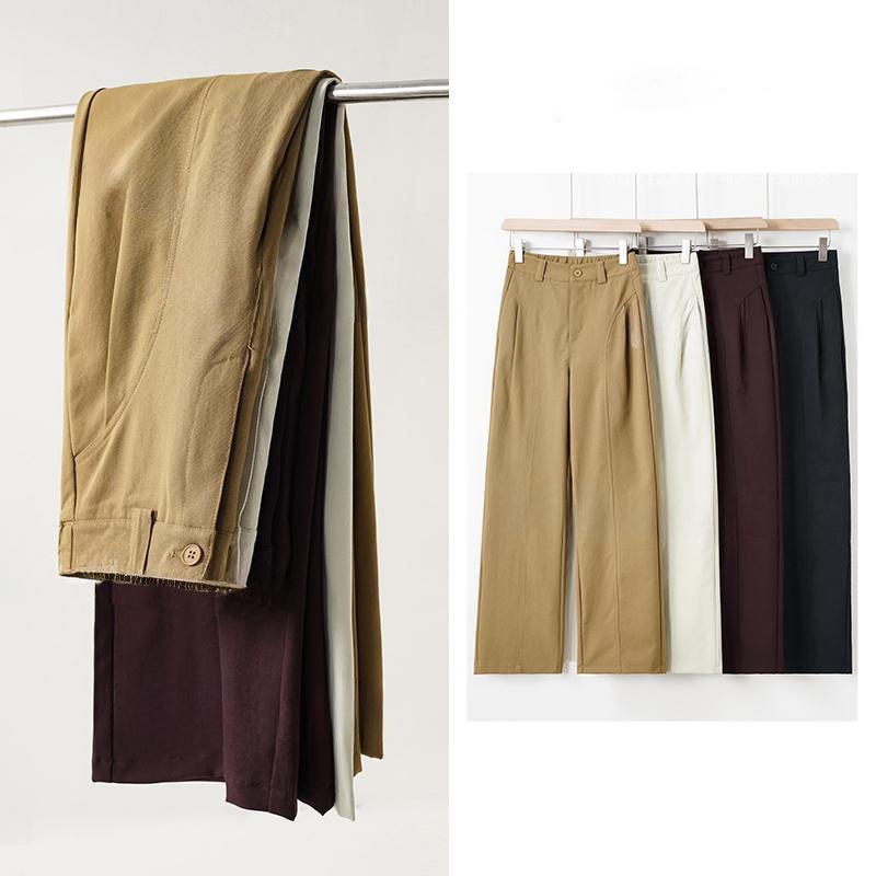2026 New High-End Wide-Leg Pants Casual Pants for Women Straight-Leg Fashionable Versatile Loose Long Pants