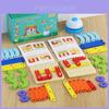 Wooden Puzzle Battle Board With Color Recognition For Kids Learning And Cognitive Development